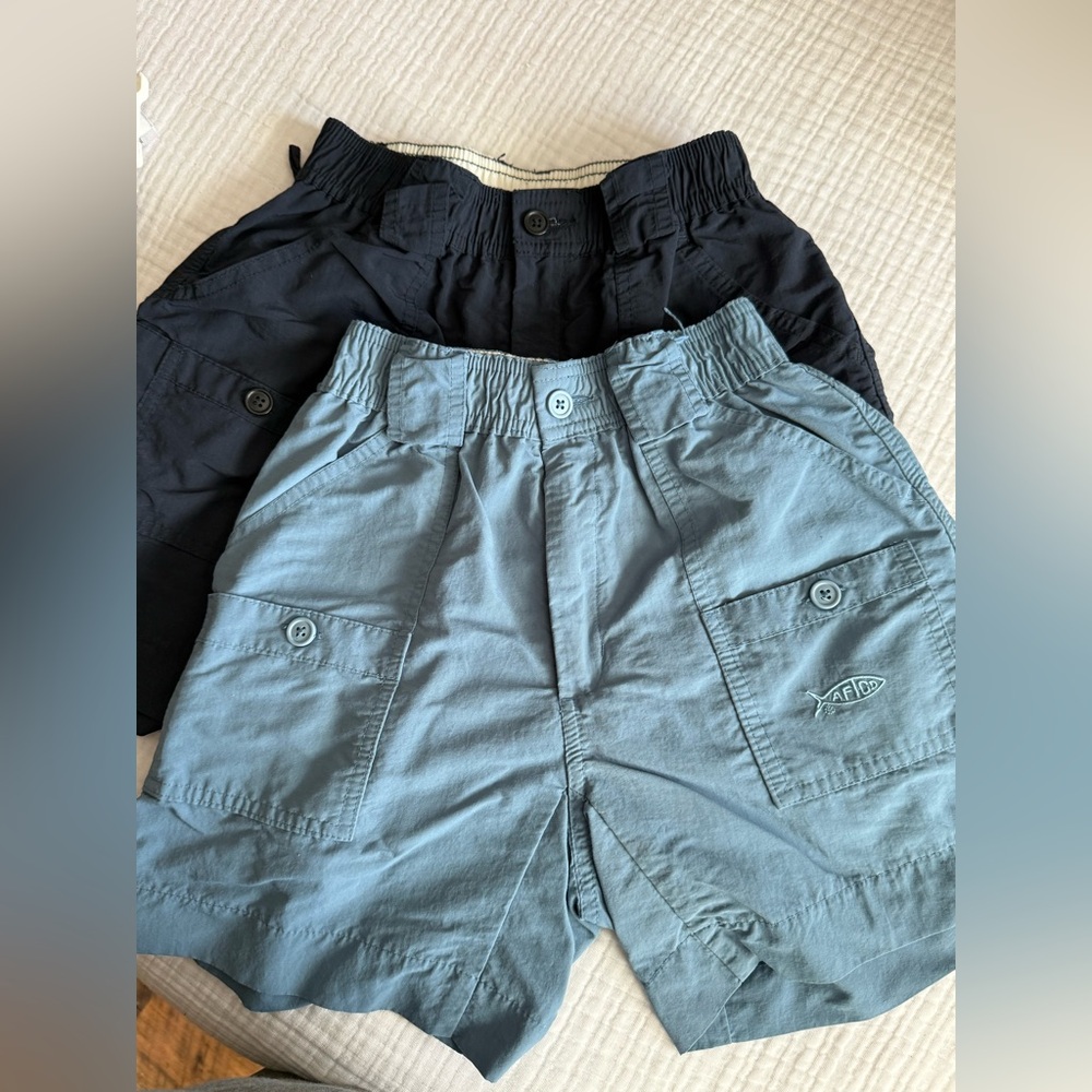 AFTCO Kids Shorts Set — Black and Light Blue